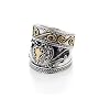 Sterling Silver Medieval Cross Armor Wide Ring (Size 7,8,12,13,14)