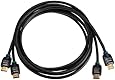 AmazonBasics High-Speed HDMI Cable 2-Pack - 6.5 Feet (2 Meters) Supports Ethernet, 3D, 4K and Audio Return
