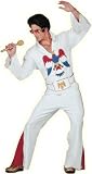 Mens Halloween Costumes King of Rock 'n Roll Las Vegas Elvis Presley Costume Theme Party Outfit