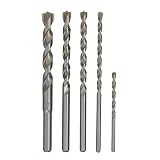 Hitachi 725600 Five-Piece Straight Shank 4+ Concrete Drill Bit Set