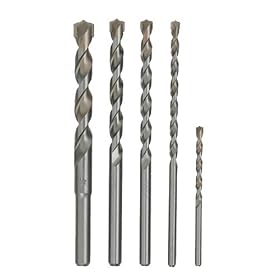 Hitachi 725600 Five-Piece Straight Shank 4+ Concrete Drill Bit Set by Hitachi