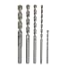Tools & Hardware : Hitachi 725600 Five-Piece Straight Shank 4+ Concrete Drill Bit Set