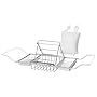 Taymor Spa Bath Caddy with Pillow Set, Chrome