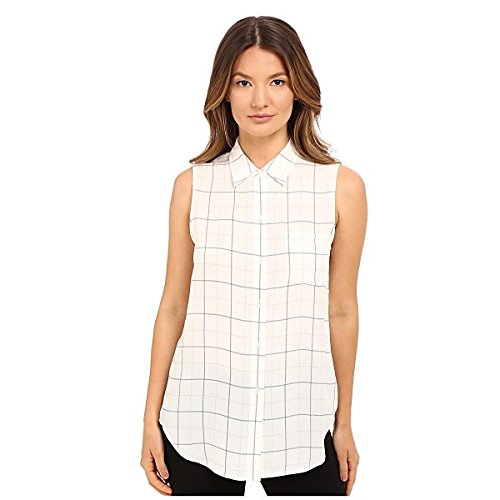 セオリー トップス シャツ Yarine TS Tile Print Blouse Ivory Mult [並行輸入品]