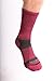 INCREDIWEAR Trek Socks Crew, Red/Charcoal, Large, 0.03 Pound