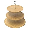 Bamboo 3-Tier Pastry Stand