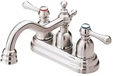 Danze D306257BN Opulence Centerset Double Handle Faucet with Lever Handles, Brushed Nickel