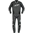 Alpinestars GP Pro Men's 2-Piece Leather Sports Bike Motorcycle Race Suits - Black