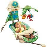 Fisher-Price Rainforest Open Top Cradle Baby Swing