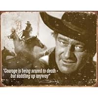 Tin Sign John Wayne - Courage