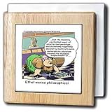 Review 3dRose LLC  / Ethel Waxes Philosophical - 6 Inch Tile Napkin Holder