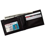 Men's Genuine Leather Bi-Fold Wallet