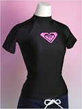 ROXY(ロキシー)CLASSIC RASHIE VII S/Sl ブラック 女性用半袖ラッシュガード72704