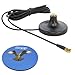 HQRP 3M RP-SMA WiFi Antenna Extension Cable Connector Magnetic Base for D-Link DIR-825 / DIR-628 / DGL-4500 / DIR-660 / DIR-615 / DIR-855 / DIR-655 + HQRP Coaster
