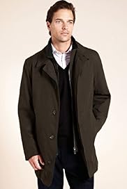 Big Tall Collezione Stormwear Double Collar Mac