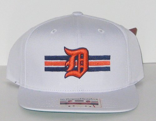 Detroit Tigers MLB Team Stripes Flat Bill Adjustable Snapback Baseball Hat