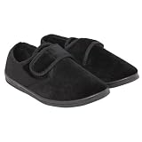Mens Plain Indoor Footwear/Slippers with Velcro Strap