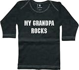 Rebel Ink Baby Infants' My Grandpa Rocks Long Sleeve Tee T-Shirt