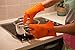 Kitchen Mastery Heat Resistant Silicone Barbecue Gloves for Grilling, Smoking, Cooking or Baking/Best as Pot Holder, Grill Tool or Oven Mitts