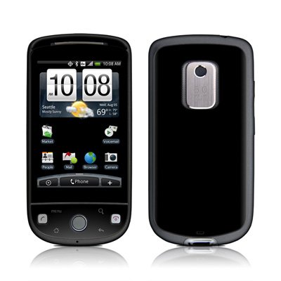 Solid State Black Design Protective Skin Decal Sticker for HTC Hero (Sprint) Cell Phone