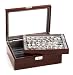 Large Mahogany Cufflinks Box