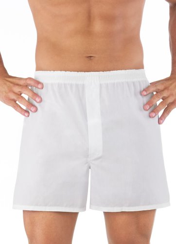 Jockey Men's Underwear Blended Full Cut Solid Boxer - 3 pack