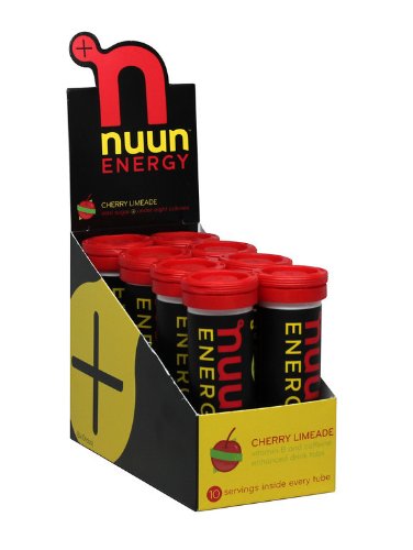 Nuun Energy, B-Vitamin and Caffeine Enhanced Electrolyte Drink Tablets, Cherry Limeade (8 Tubes/10 Tabs Per Tube) Nuun Energy, B-Vitamin and Caffeine Enhanced Electrolyte Drink Tablets, Cherry Limeade (8 Tubes/10 Tabs Per Tube)