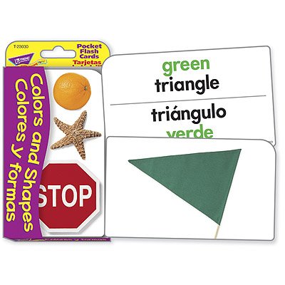 Colors and Shapes/Colores y formas Pocket Flash Cards