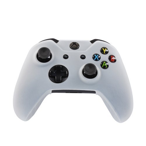 Century Accessory Soft Silicone Protective Skin Case Cover for Microsoft Xbox One Game Controller White