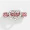 Aria Jewel of My Heart Valentine's Day Dog Barette Pink