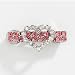 Aria Jewel of My Heart Valentine's Day Dog Barette Pink