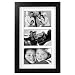 Malden Linear Wood Matted 5x7 Collage Black Picture Frame
