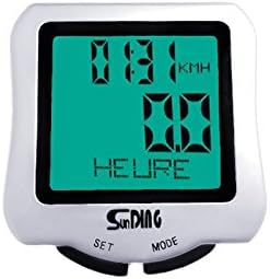 Enfonie 2 Colors! Waterproof Multifunction wireless Bike Bicycle Computer LCD Backlight Odometer Speedometer Sliver/Black (Silver)