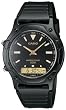 Casio Men's Core AW49HE-1AV Black Resin Quartz Watch with Black Dial