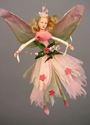 Sakura Cherry Blossom Pink Spring Fairy Ornament 8"