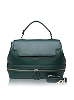SEGOLENE Bolso asa de mano En Cuir (Verde Oscuro)