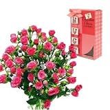 Mother's Day Flowers and Treats - Pink Spray Roses with Mother's Day Cookies Cookies
