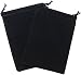 Chessex Dice: Velour Cloth Dice Bag Small (4 x 6) - BLACK - Holds Approximately 20-30 Dice