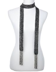 ABS By Allen Schwartz "Deco Delight" Hematite Color Bead Wrap Necklace, 70"