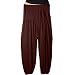 Brown Colored Free Size Harem Pants in Lycra