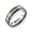 Titanium 14k Gold Inlay 6mm Brushed and Antiqued Comfort Fit Wedding Band Ring (SIZE 6 )