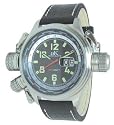 Adee Kaye Mens Huge XXL Military World Watch With Black Dial.