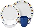 Corelle Livingware 16-Piece Dinnerware Set, Memphis, Service for 4