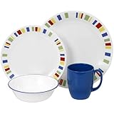 Corelle Livingware 16-Piece Dinnerware Set, Memphis, Service for 4