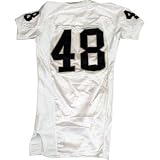 Steve Quinn 48 Notre Dame 2007 White Football Game Used Jersey 42
