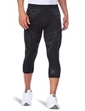 Spyder M's Seamless Compression 3/4 Pant - Sous-v&ecirc;tement pantalon de compression homme - Noir - S/M