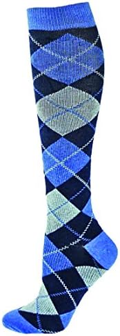 Posh Socks Berkeley Womens Dress Compression Socks ( Denim - Medium )