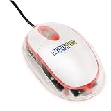 USB Optical Travel Mouse by WT Accessories white plastic travel accessories