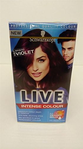 Schwarzkopf LIVE Intense Colour Permanent 087 Mystic Violet - Pack of 3