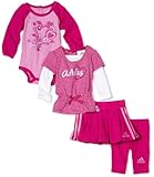 Adidas Baby-girls Infant 4 Piece Cheer Gift Set